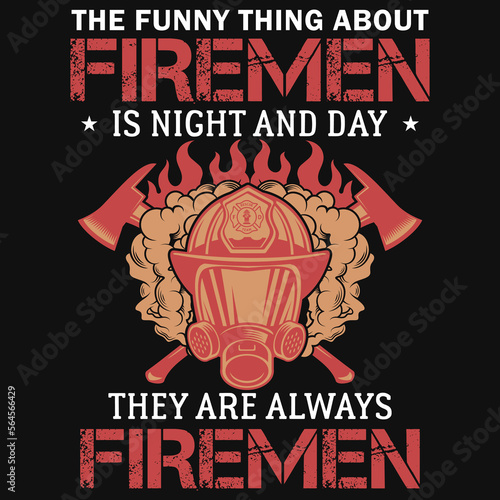 Firefighters tshirt design