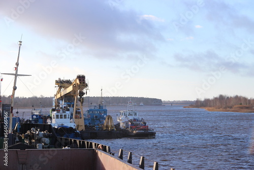 Baltic Sea Winter Ice Ship Port