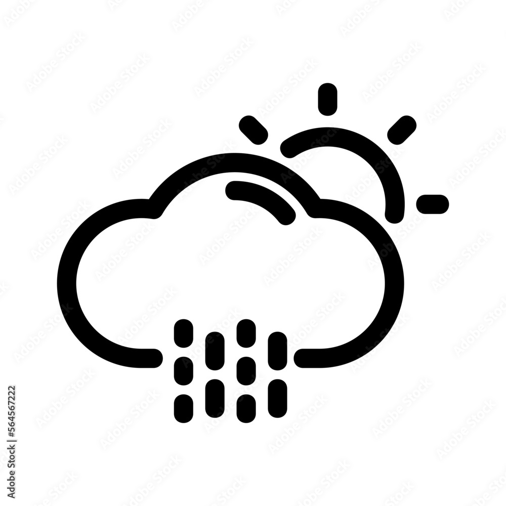 summer rain icon or logo isolated sign symbol vector illustration - high quality black style vector icons summer rain icon or logo isolated sign symbol vector illustration - high quality black style vector icons