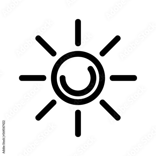 sunny day icon or logo isolated sign symbol vector illustration - high quality black style vector icons