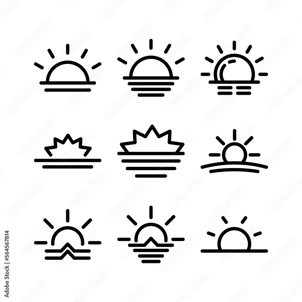 sunrise icon or logo isolated sign symbol vector illustration - high quality black style vector icons sunrise icon or logo isolated sign symbol vector illustration - high quality black style vector icons