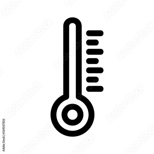 thermometer icon or logo isolated sign symbol vector illustration - high quality black style vector icons