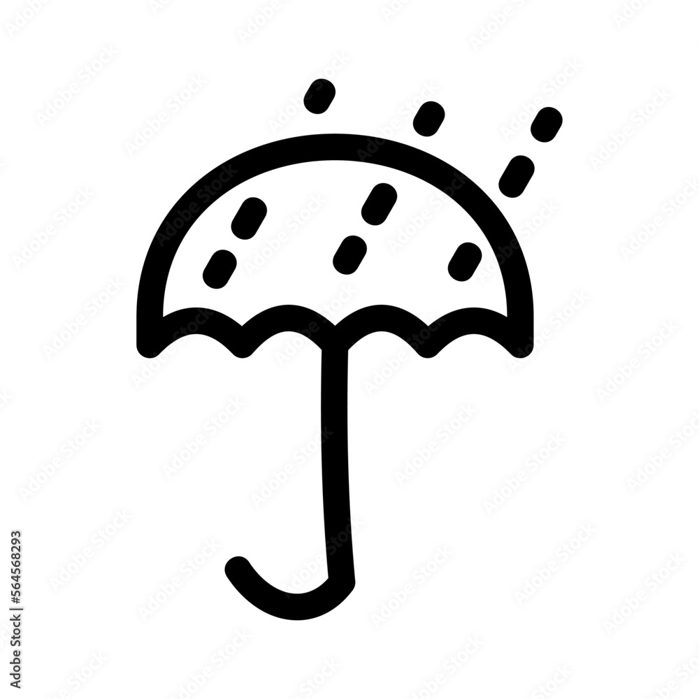 umbrella rain icon or logo isolated sign symbol vector illustration - high quality black style vector icons umbrella rain icon or logo isolated sign symbol vector illustration - high quality black style vector icons
