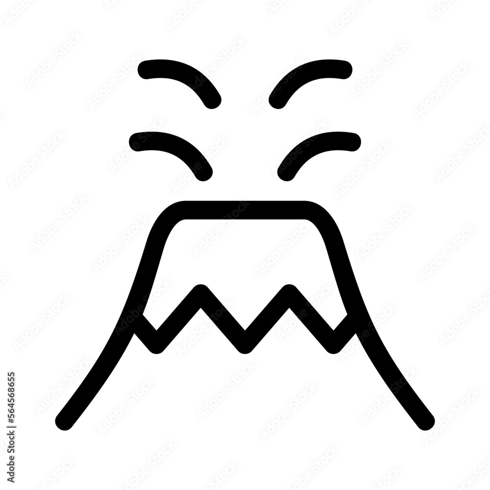 volcano icon or logo isolated sign symbol vector illustration - high quality black style vector icons volcano icon or logo isolated sign symbol vector illustration - high quality black style vector icons