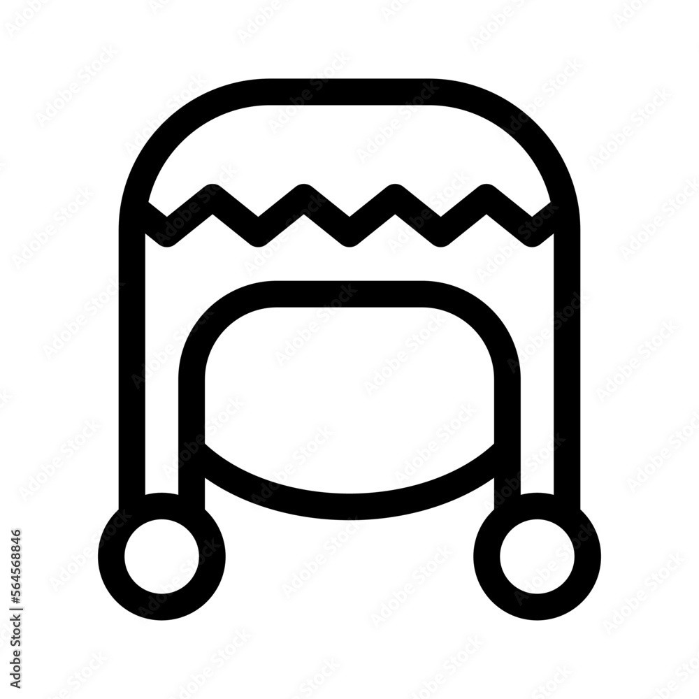 warm hat icon or logo isolated sign symbol vector illustration - high quality black style vector icons warm hat icon or logo isolated sign symbol vector illustration - high quality black style vector icons