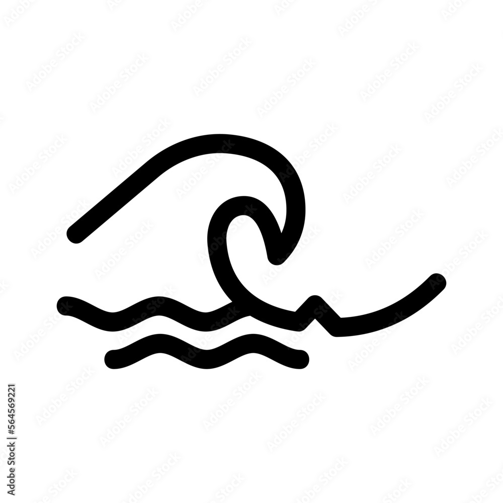 wave icon or logo isolated sign symbol vector illustration - high quality black style vector icons wave icon or logo isolated sign symbol vector illustration - high quality black style vector icons
