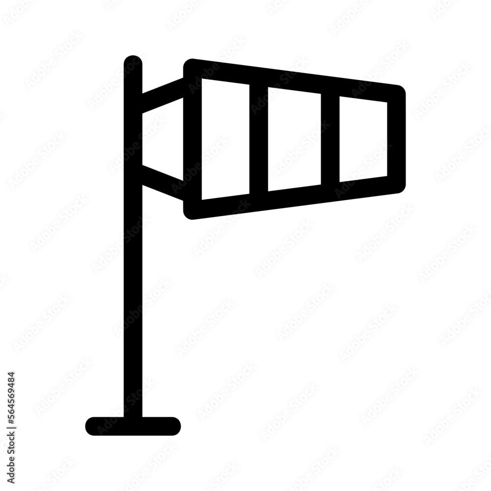 wind direction icon or logo isolated sign symbol vector illustration - high quality black style vector icons