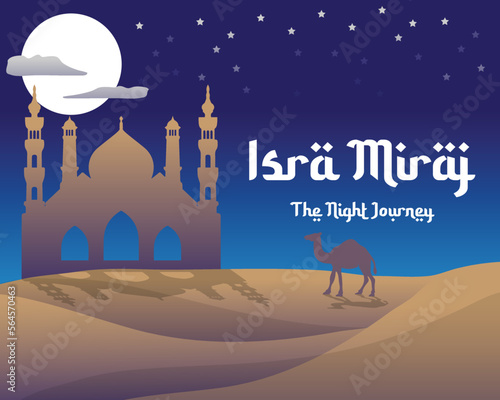 isra miraj background template design