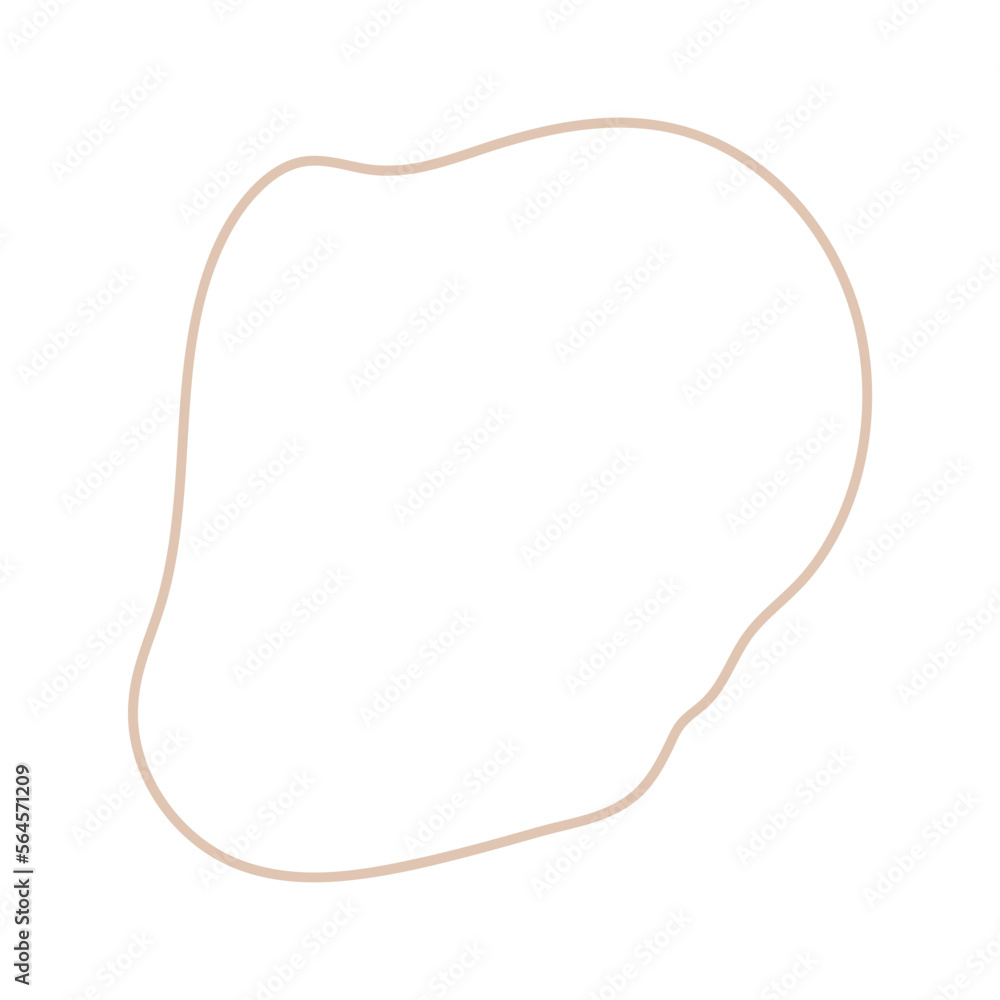 Organic line and shape in minimal style