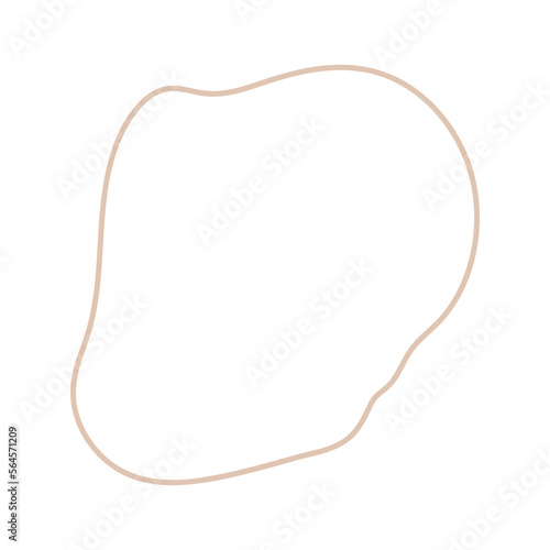 Organic line and shape in minimal style