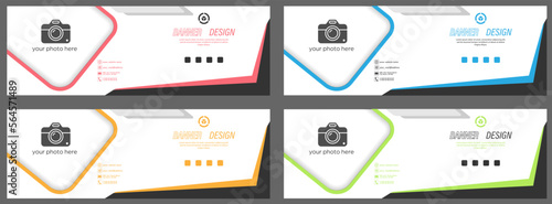 A template for the design of a cover, banner or poster with a place for a photo or picture