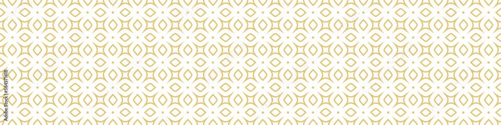 Fototapeta premium Seamless gold pattern on a white background. Golden weave. Illustration for backgrounds, banners, advertising and creative design