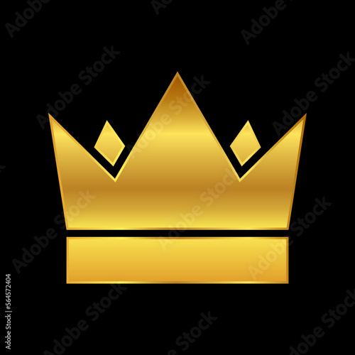 gold crown, crown icon vector logo template