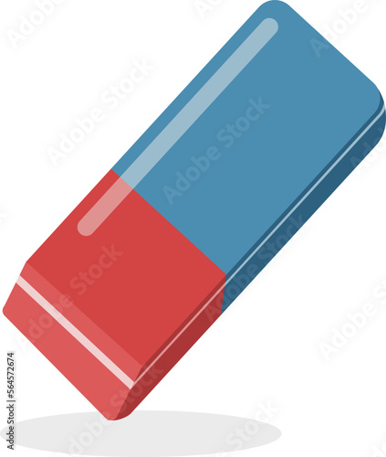 Hand drawn of eraser, vector illustration