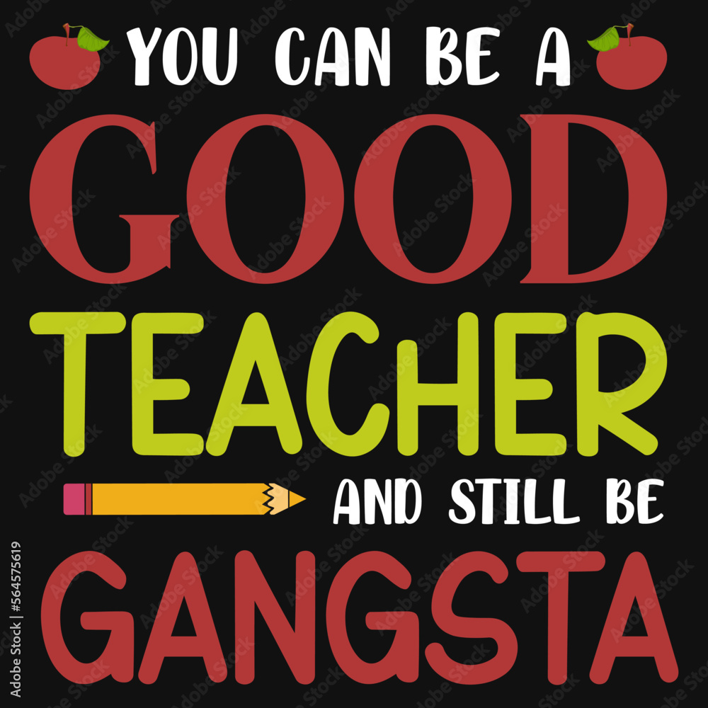 Teacher's typography tshirt design