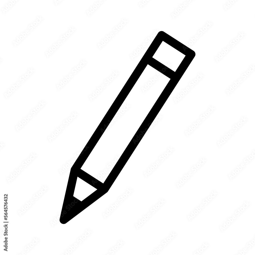 pencil icon in trendy flat style pencil icon in trendy flat style