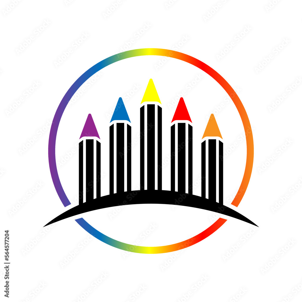 pencil icon in trendy flat style pencil icon in trendy flat style