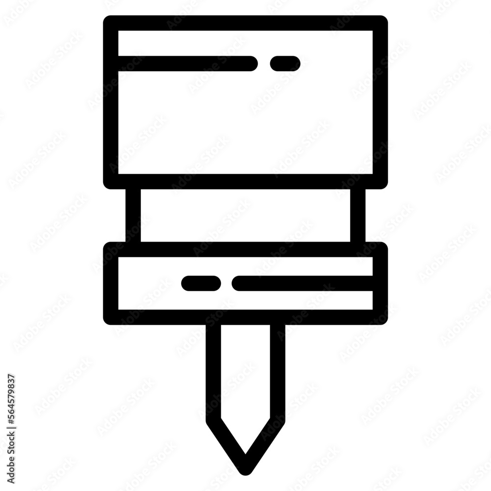 push pin line push pin line