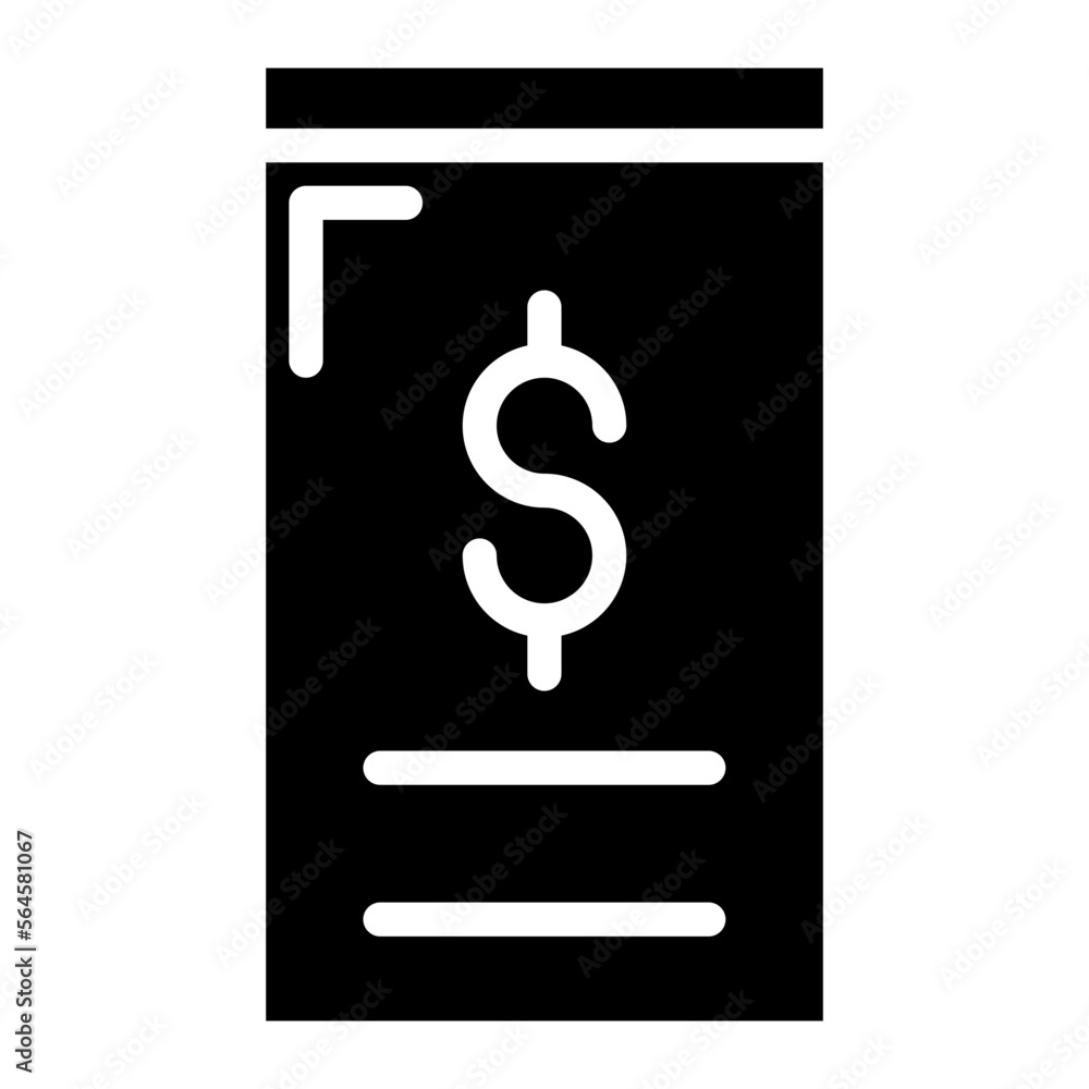 notice paper glyph notice paper glyph