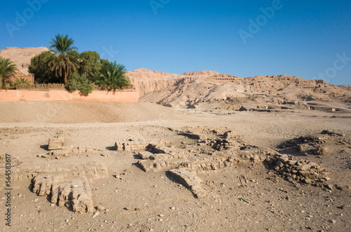 One of many ancient Egyptian ruins and archaeological sites at the foot of the Theban hills near Luxor, Egypt