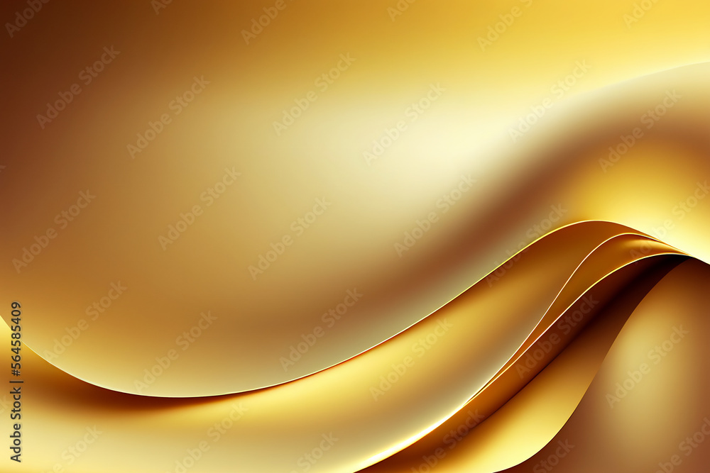 Fototapeta premium golden shiny gradient background Generative AI.