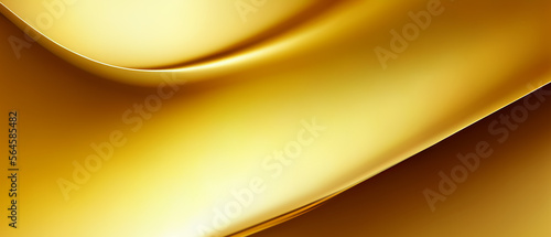 golden shiny gradient background luxury wave background Generative AI.