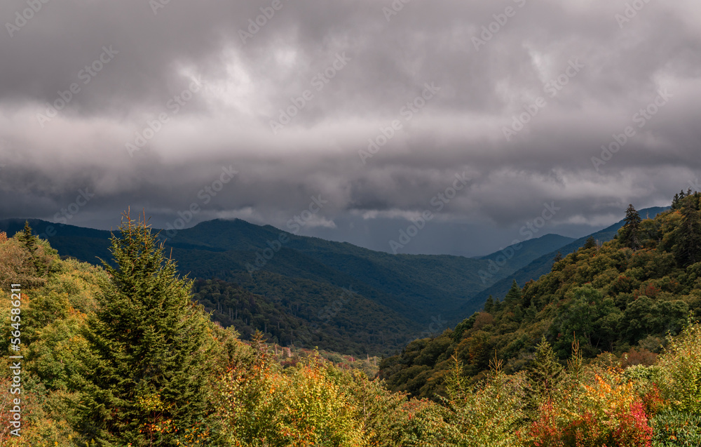 clouds over the Great Smoky Mountains National Park 