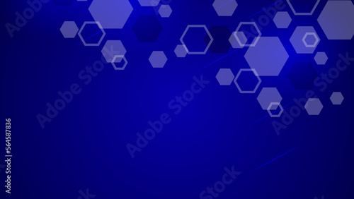 Abstract geometric shape technology digital hi tech concept background. Space for your text with transparent object.