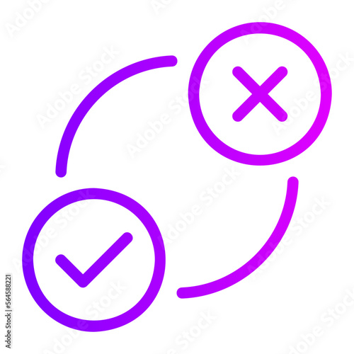 decision making gradient icon
