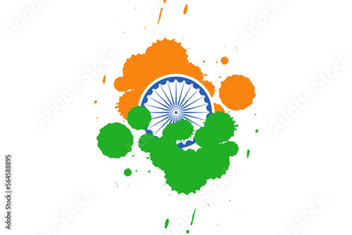 India Background with color blast stock illustration republic day  independent day 