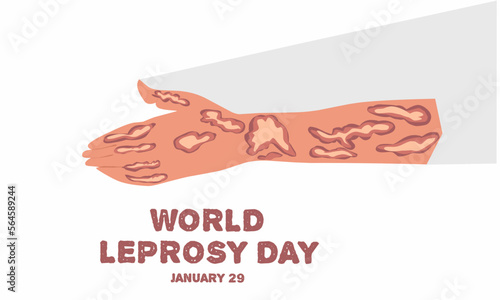 Fényképezés Vector graphic of world leprosy day for world leprosy day celebration