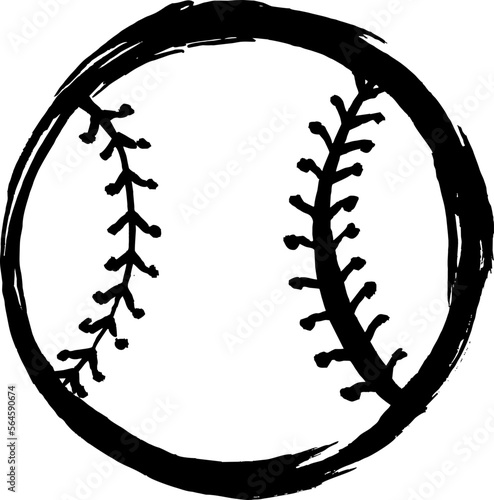 doodle of baseball , vector illustration