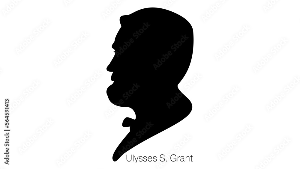 Ulysses S. Grant silhouette
