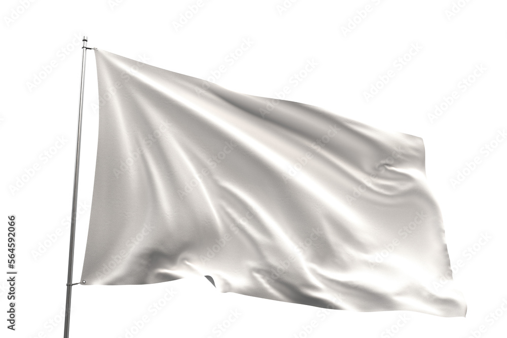 Waving flag mockup on transparent background, PNG file Waving flag mockup on transparent background, PNG file