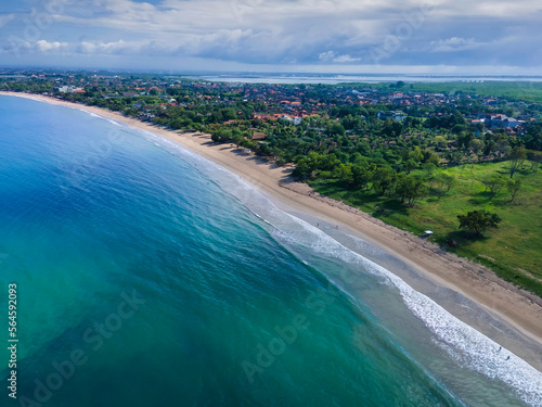 Aerial view of Jimbaran beach © trubavink