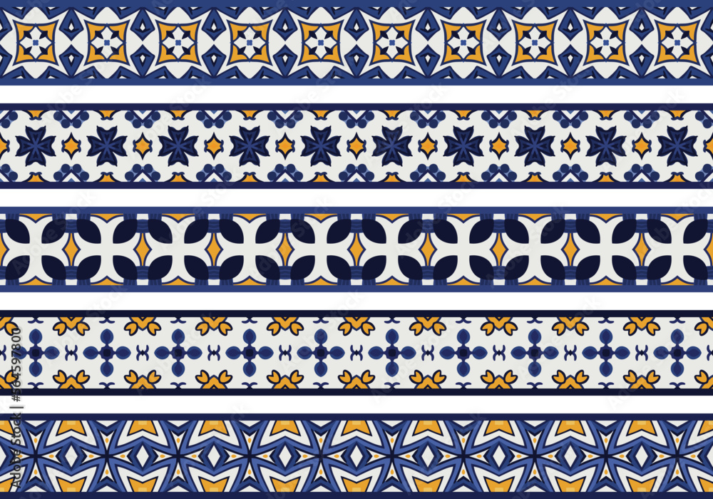 Seamless decorative borders Seamless decorative borders