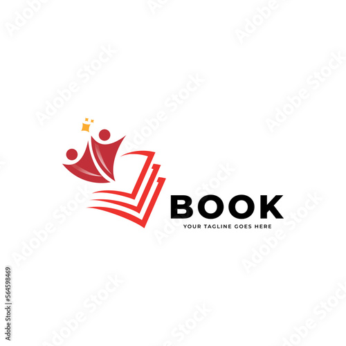 Graduation student education logo icon design, vector illustration.