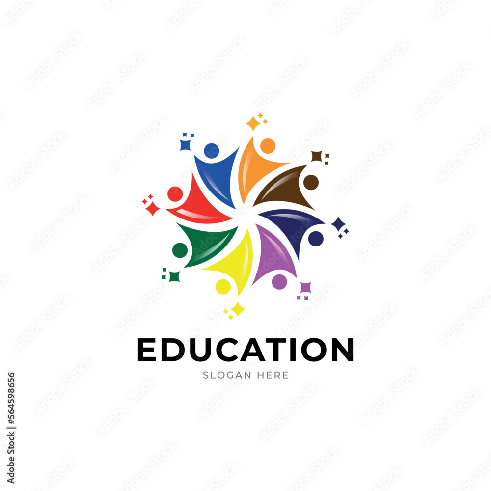 Graduation student education logo icon design, vector illustration.