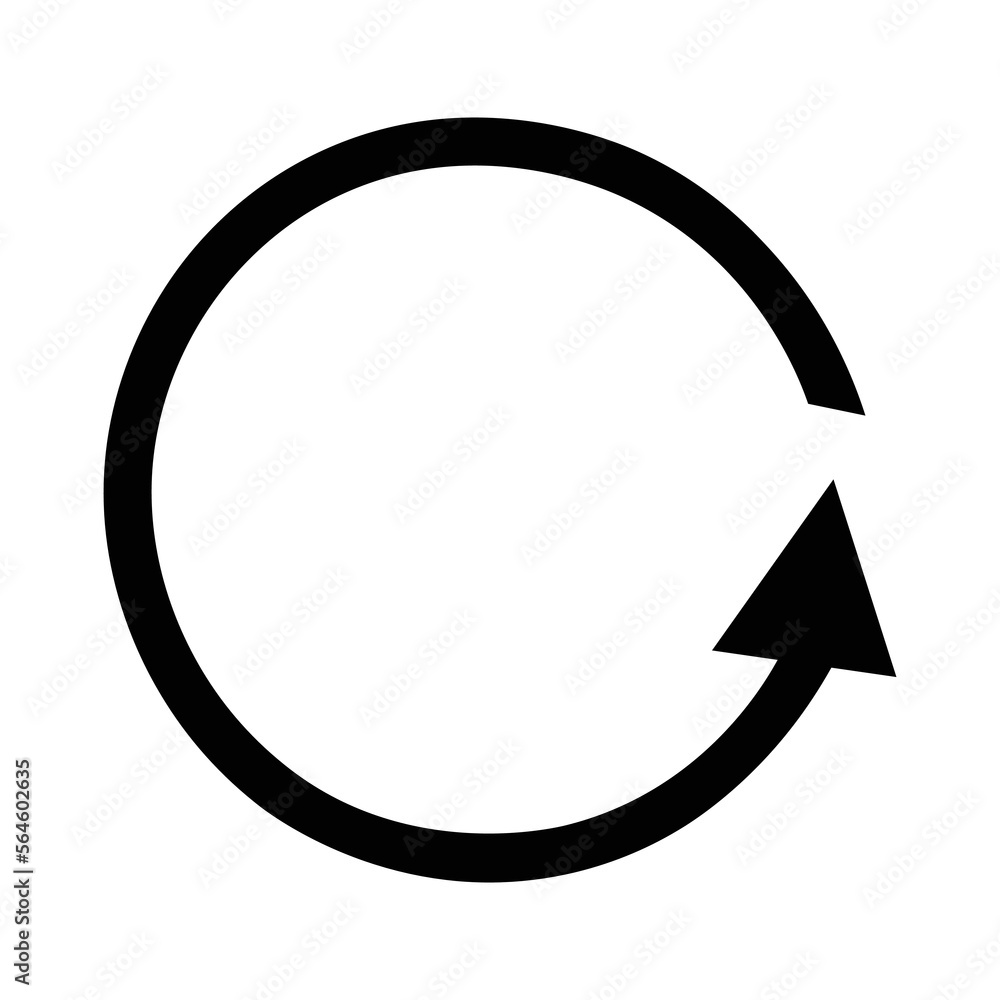 Refresh reload rotation loop icon flat. Simple black pictogram on white background. Illustration symbol and bonus icons open and closed lock, folder, star Refresh reload rotation loop icon flat. Simple black pictogram on white background. Illustration symbol and bonus icons open and closed lock, folder, star
