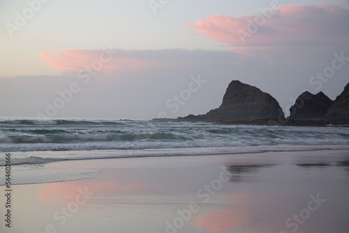 Pink Cloud at Odeceixe Beach; Algarve; Portugal