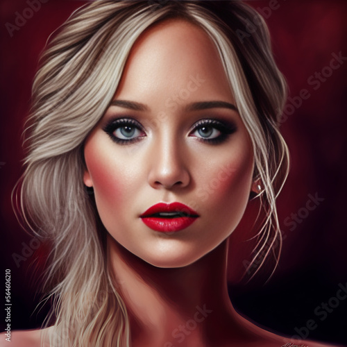 Wallpaper Mural Portrait of a pretty woman in the morning light. Generativ AI Torontodigital.ca