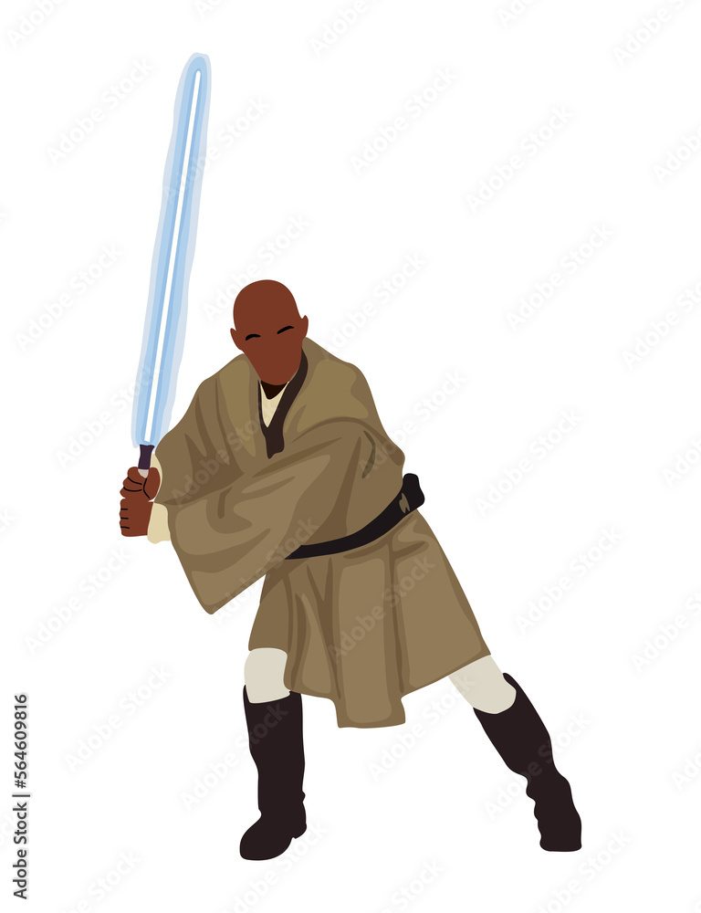 Cartoon Character Avatar Symbol Jedi Knight Vector Image, 54% OFF