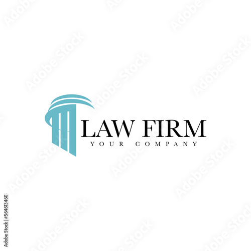 Legal law firm with pillars logo icon vector template. Lawyer Law Firm Lawyer Creative Logo Modern Simple Vector Editable Template Luxury, Vector logo template.