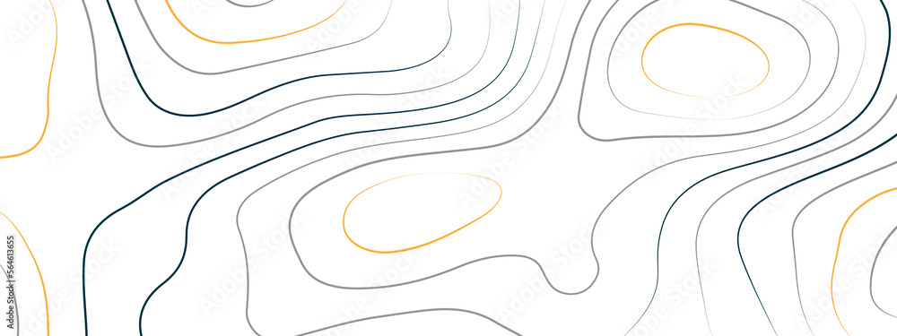 Abstract background of blue, white and orange topographic map contour. Topography geographic map lines, contour background. Abstract topography grid line background. Abstract background of blue, white and orange topographic map contour. Topography geographic map lines, contour background. Abstract topography grid line background.