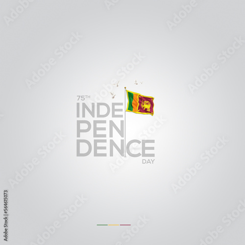 Happy Independence Day Sri Lanka National day Sri Lanka flag 2023 Independence Day Flyer 