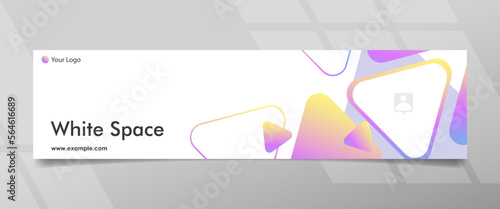 Triangle Shape Digital Agency Banner Design