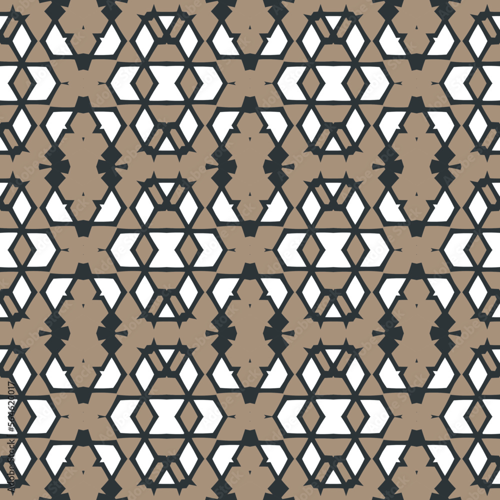 Fototapeta premium Geometric pattern. Seamless vector background. Ethnic graphic design