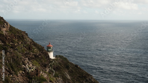 Panorama con faro alle Hawaii