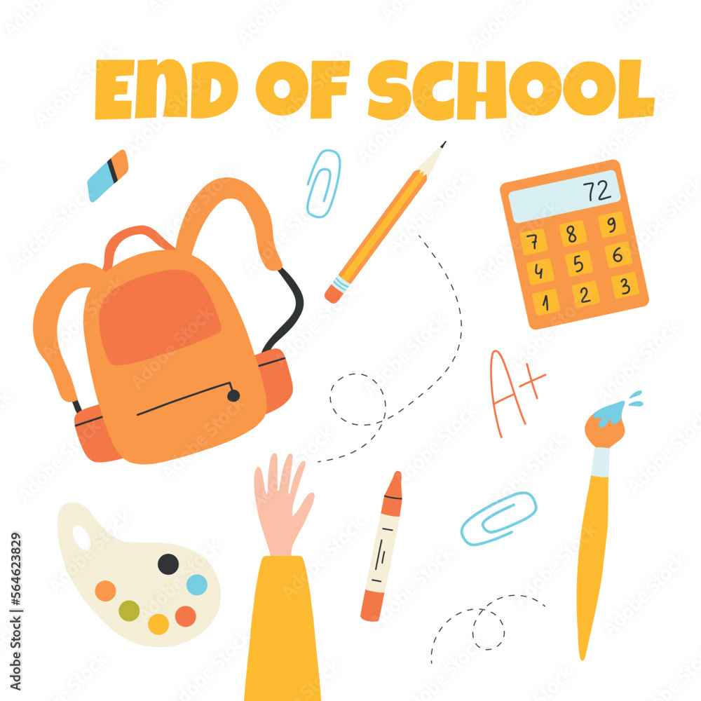 End Of School Poster Banner End Of School Last Day Of School