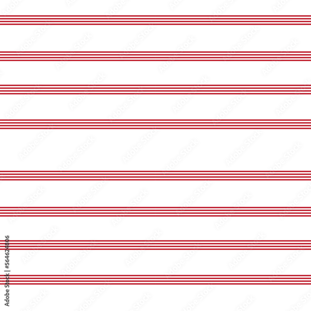 Red Stripe seamless pattern background in horizontal style Red Stripe seamless pattern background in horizontal style